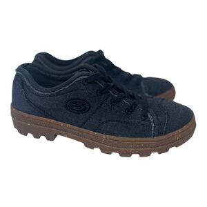 Skechers Women's Street Roadies Earth Roots Black Speckled Gum Platform sneakers